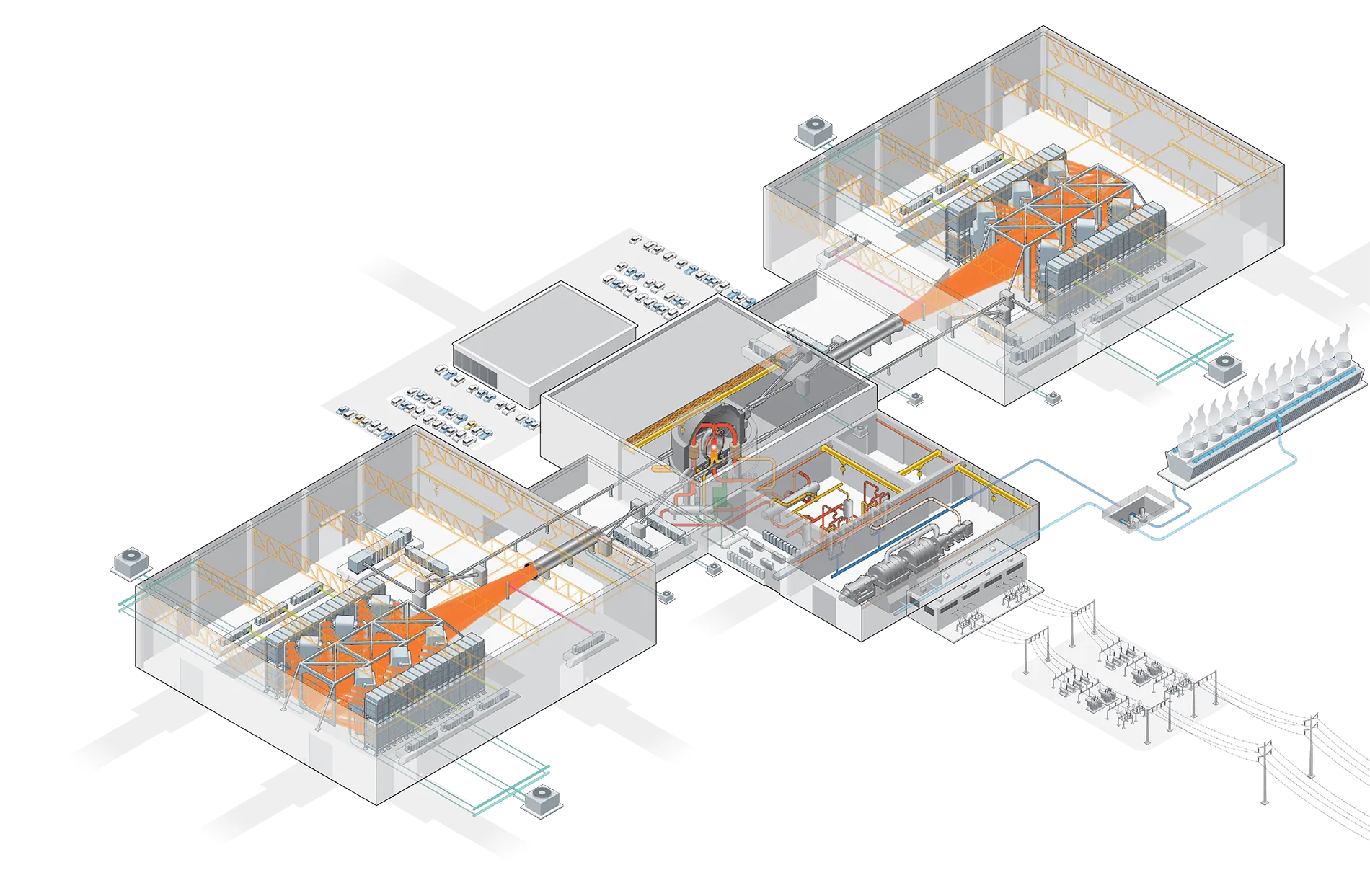 Supplemental diagram inset for the Athena fusion power plant visualization.