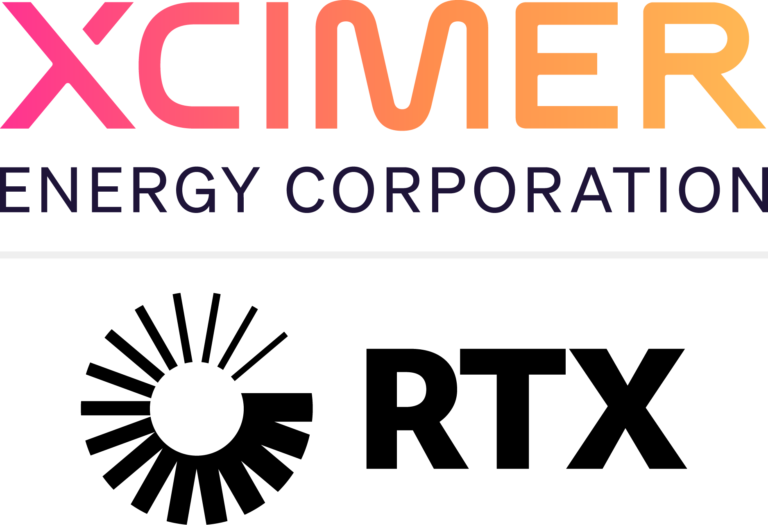 Xcimer and RTX's logos